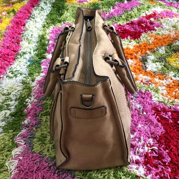 Rebecca Minkoff Regan Satchel purse, taupe - Picture 6 of 16